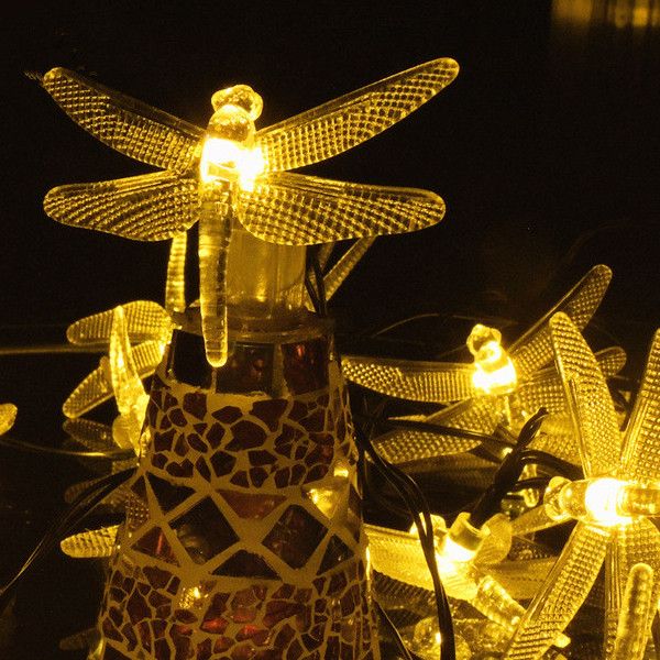 Outdoor Dragonfly Solar String Lights Waterproof Fairy Lighting For Outdoor Dragonfly Solar String Lights Waterproof Fairy Lighting For Trees Garden Patio