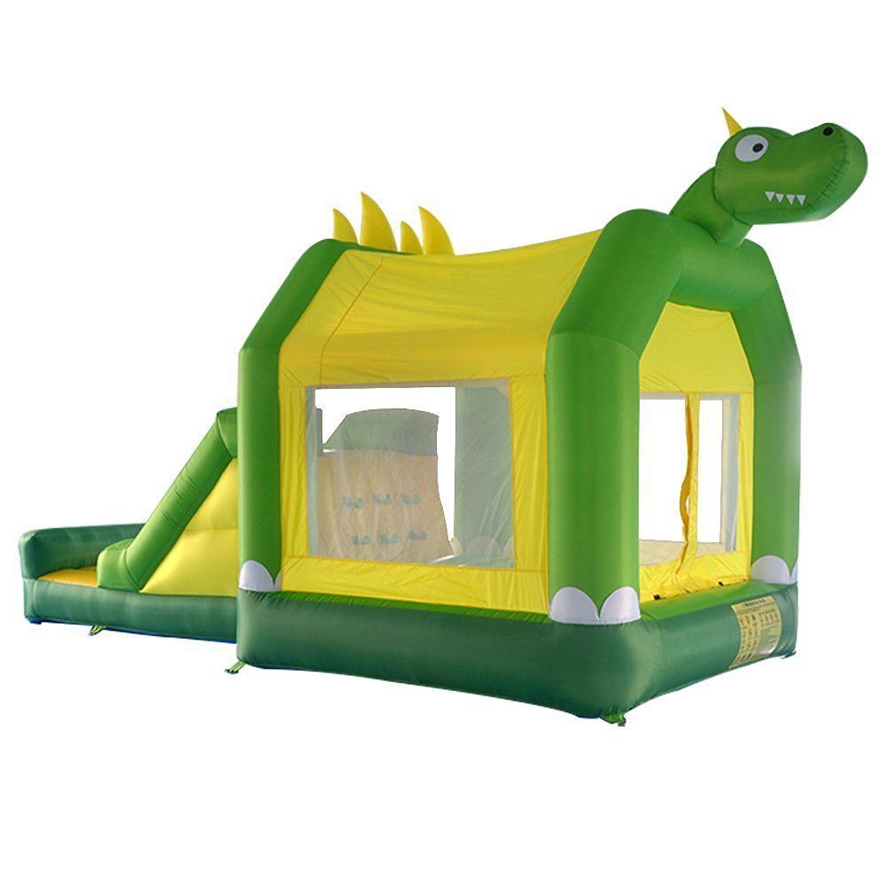 Nuevo diseño dinosaurio Bounce House para niños con tobogán inflable Bouncers al aire libre Trampolín Nuevo diseño dinosaurio Bounce House para niños con tobogán inflable Bouncers al aire libre Trampolín