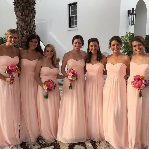 peach summer dress for wedding