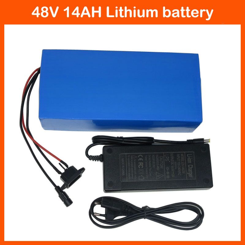Li-ion Battery 48V 14AH Volt Rechargeable Bicycle 750W E-Bike Electric Li-ion