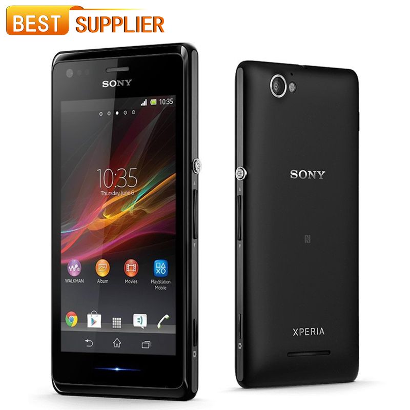 Compre O Melhor E O Mais Recente BRAND 2016 Venda De Telefone Original Para Sony  Xperia M C1905 Dual Core Desbloqueado Android Os 5MP Camera Gps Wifi 1GB De  RAM 4GB Rom