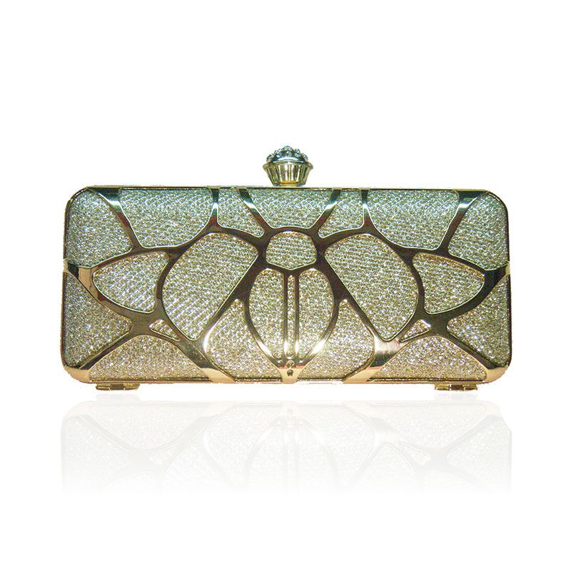 metal clutch purse