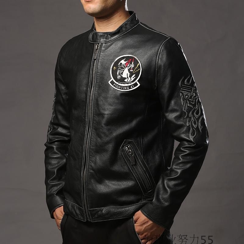 2021 Men Leather Jackets Fighting 41 Flame Sleeve Vintage Cowhide Genuine Jacket Motorcycle From Qltrade 2 265 23 Dhgate Com - Vintage Flame Leather Jacket 2021 Men Leather Jackets Fighting 41 Flame Sleeve Vintage Cowhide Genuine Jacket Motorcycle From Qltrade 2 265 23 Dhgate Com - Vintage Flame Leather Jacket