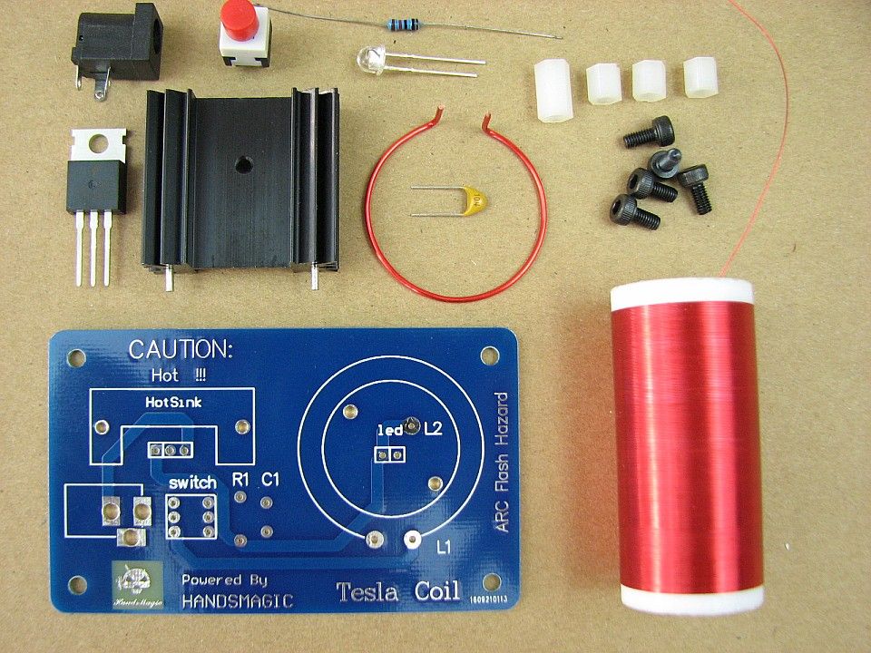 2018 Mini Tesla Coil Teaching Experiment Science Toy Physical Mini Tesla Coil Teaching Experiment Science Toy Physical Toys Diy Kits