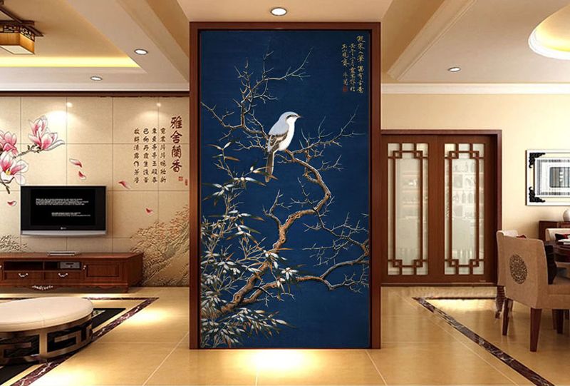 Télécharger gratuitement Images Acheter Vintage 3d Papier Peint Fleurs Oiseaux Murale Style le plus cool par