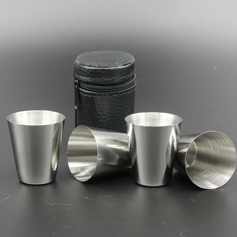 Stainless Steel Cup Mug Metal Drinking Coffee Beer Tumbler,180ml Picnic