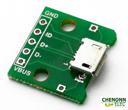 10Pcs MICRO USB to DIP Adapter 5Pin Female Connector PCB Converter Board/_sh.jAXB