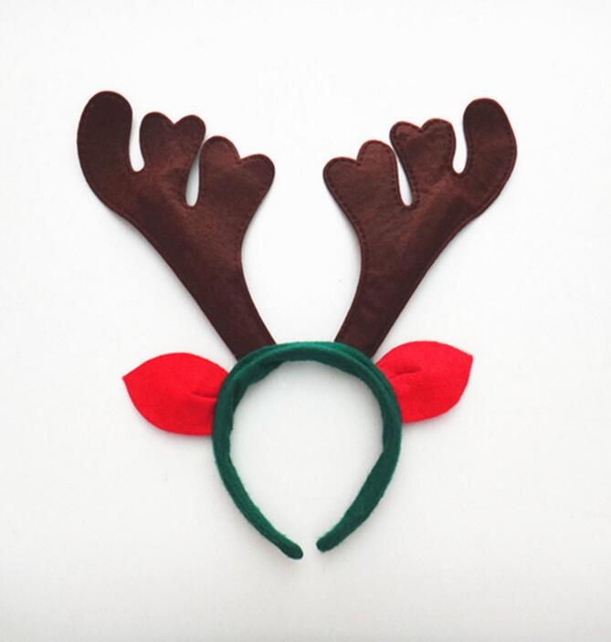 red reindeer antlers headband