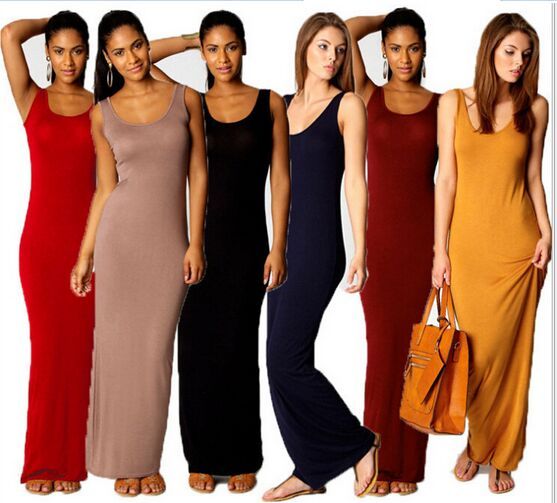 long stretchy dress