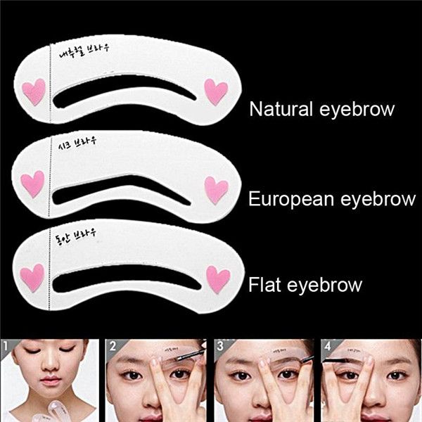 Makeup Genuine Etude House Thrush Card Novice Simple Three Kinds Of Eyebrow Eyebrow Stencils Eyebrow Tools Eyebrow Card F602