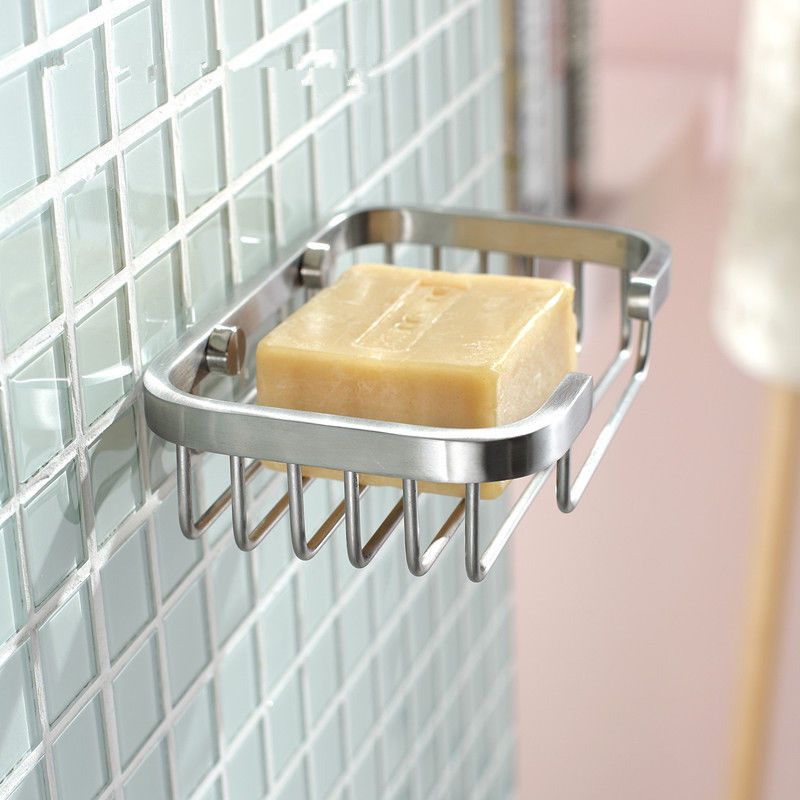 Brushed Nickel Soap Dish Stainless Steel 304 Soap Shower Holder  for Bathroom