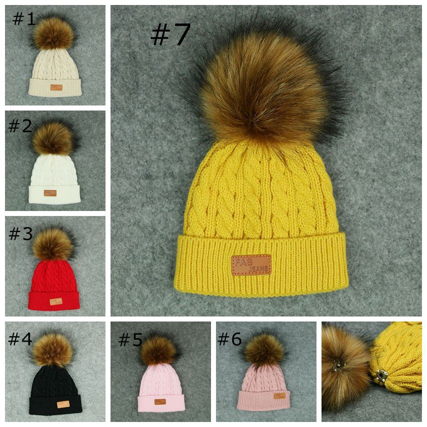 kids pom pom hat