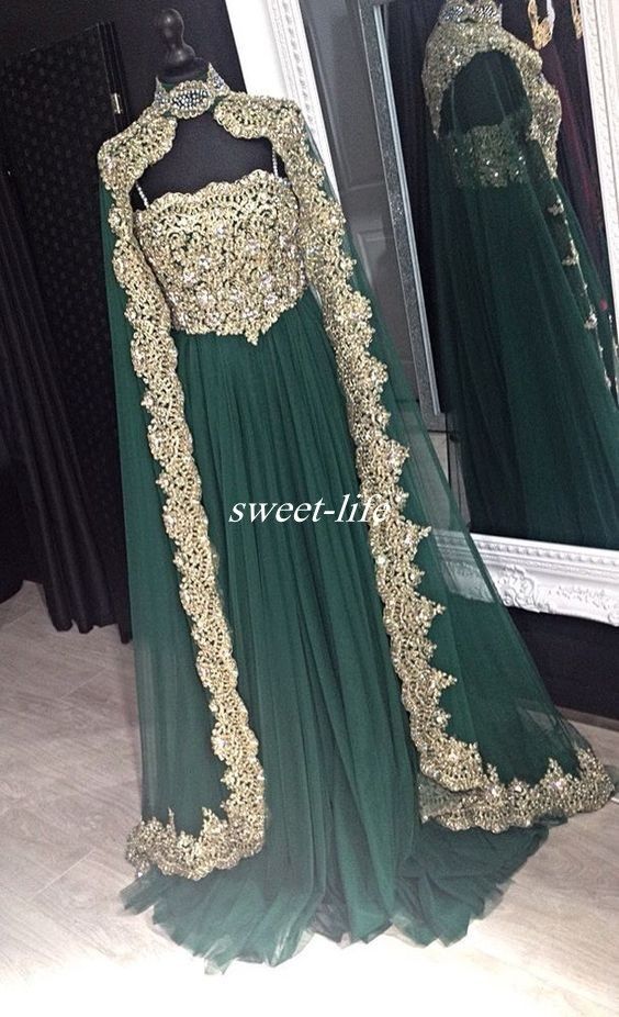 Compra Kaftan Marroquí Diseño Árabe Vestidos De Noche Formales Con Cabo  Tulle Applique 2019 Boda Por Encargo De La Madre De Los Vestidos De Novia  Barato | Entrega Rápida Y Calidad | Es.Dhgate