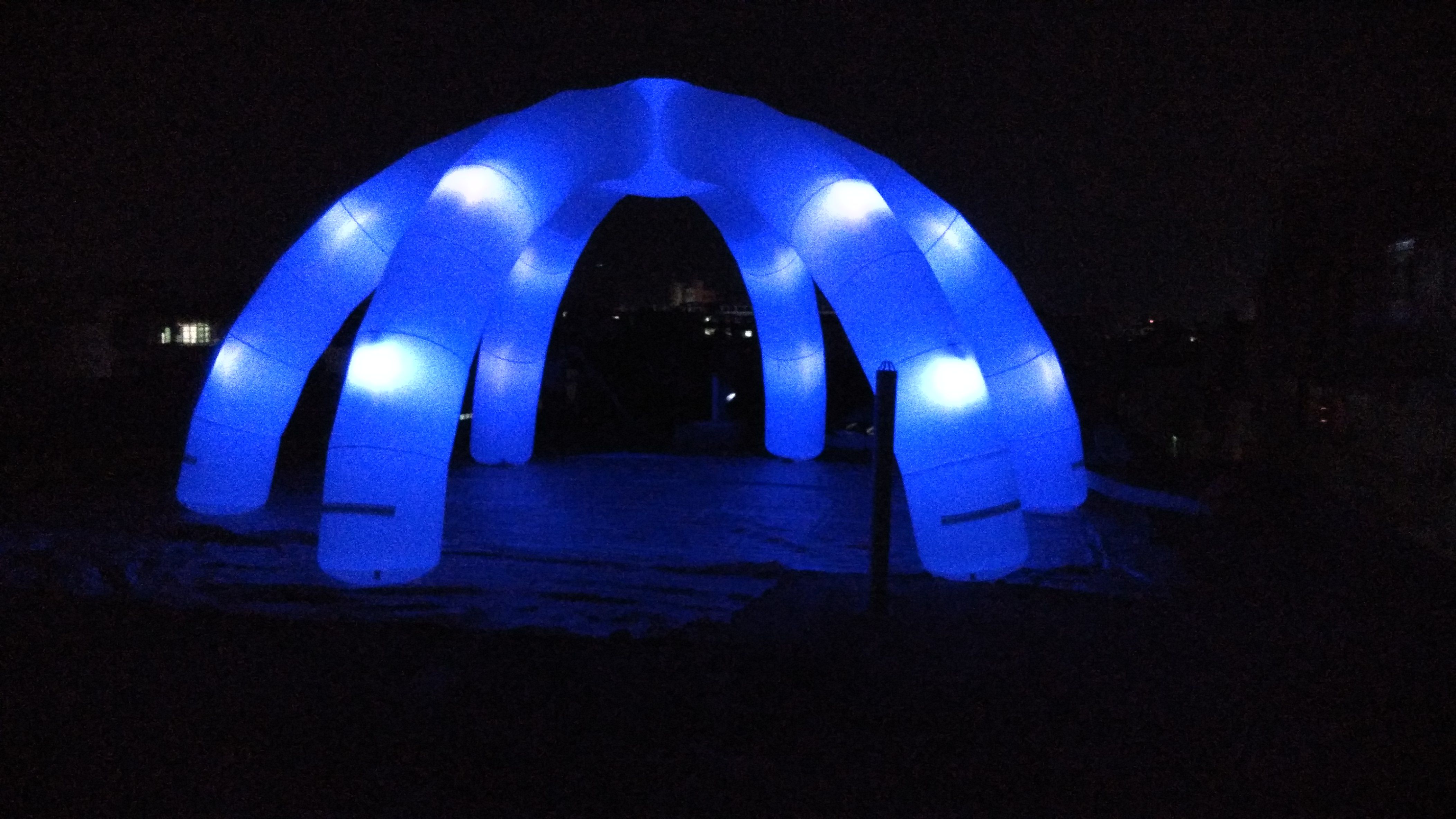 tent with led lights