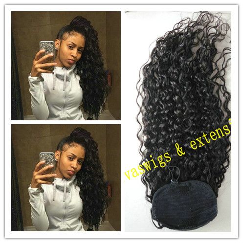 Peruvian Unprocessed Natural Human Hair Ponytail Extension 100
