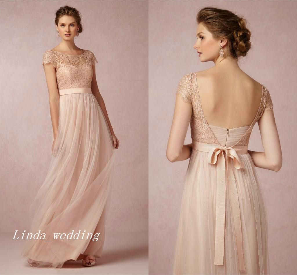 vintage blush pink bridesmaid dresses