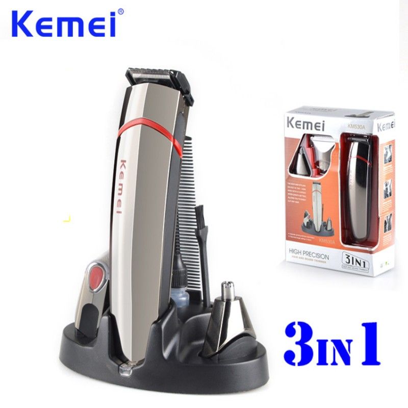Kemei 3 In 1 Professional High Precision Hair Clipper Nose Hair