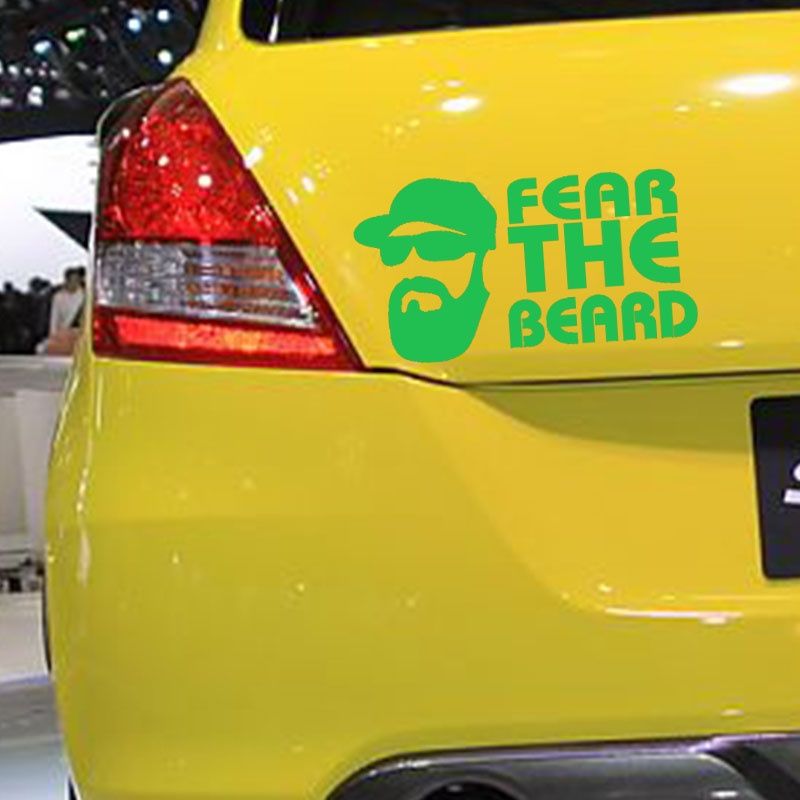 Beard Window Door Car Sticker Laptop Auto Bumper Wall Decal Vinyl