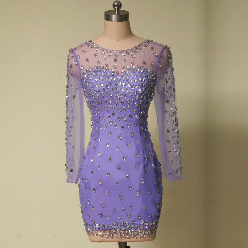 light purple cocktail dresses