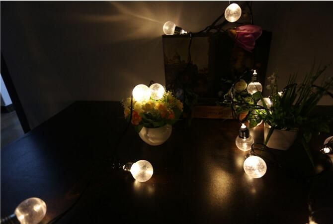 5m 20 Bulb Globe String Lights With Clear Bulbs Backyard Patio