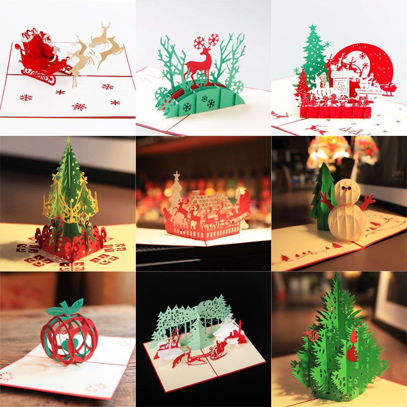 15 Stylesnew 3d Handmade Card Christmas Day Card Xmas Greeting Cards Party Greeting Card As Gifts Kids Birthday Cards Kids Greeting Cards From Billshuiping 27 02 Dhgate Com