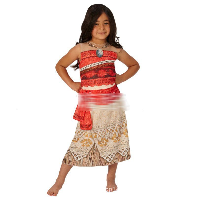 Girls Adult Costume Moana Princess Fancy Dress Cosplay Deluxe Dress