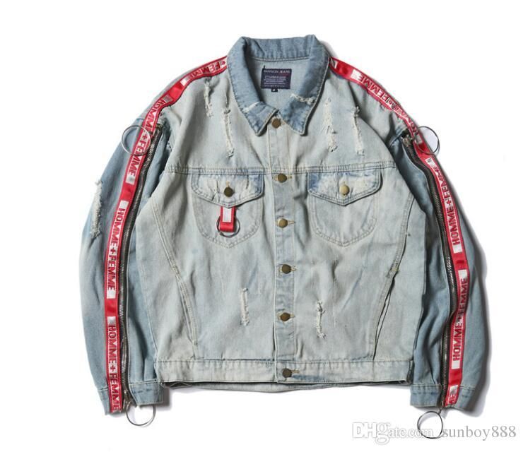 veste en jean off white homme