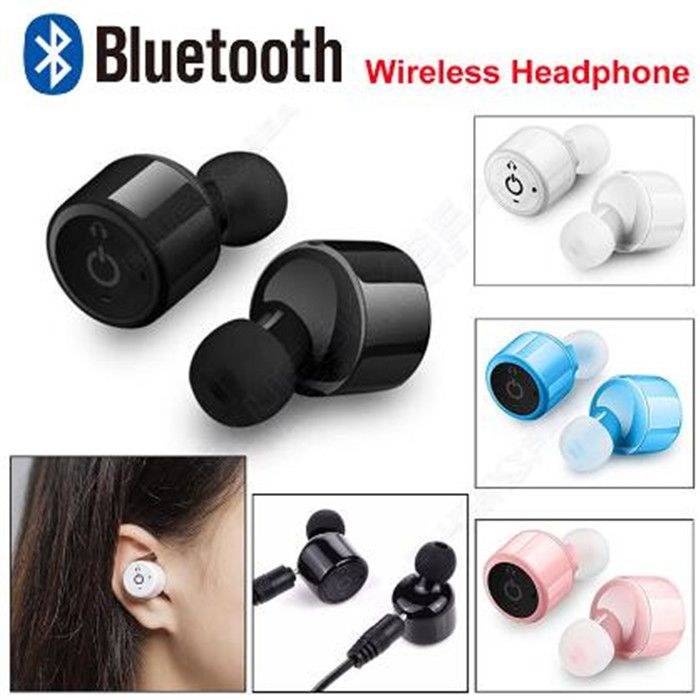Black X1T Mini Wireless Bluetooth 4.1 Earphone In-Ear Earbud Sport Headset 
