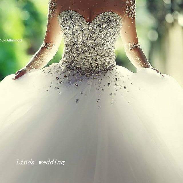2019 Princess Cinderellas Dream Fairytale Tulle Crystal Beading Long