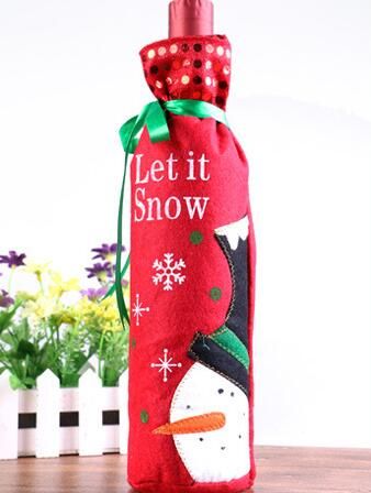 snowman wine bottle bag