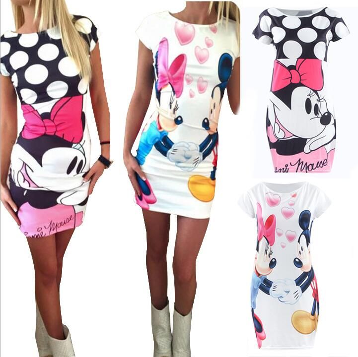 minnie mouse print dress