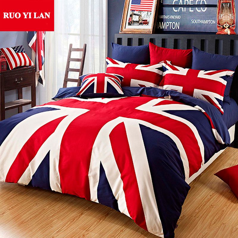 100 Cotton Union Jack Duvet Cover Set The Union Flag Pillowcase