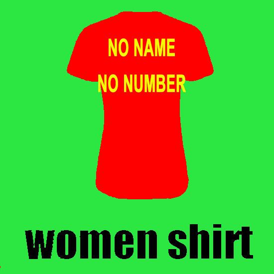 Women jersey no name no number