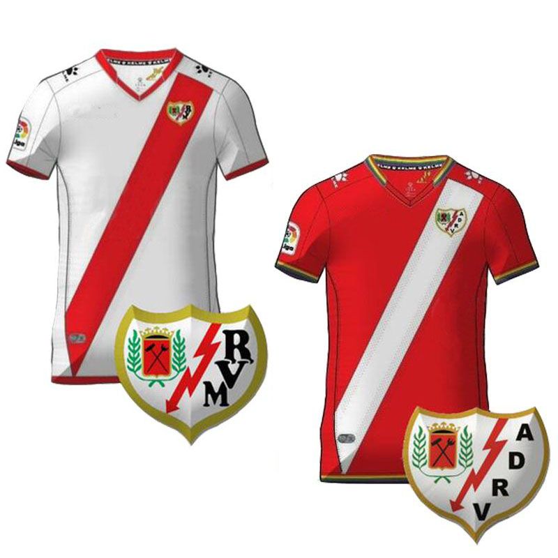 2017 2018 Top Calidad Tailandesa Rayo Vallecano Casa Blanco Lejos Jersey  Rojo 17 18 Rayo Vallecano Camisetas De Fútbol Vallecano Camiseta De Futbol  Por Jersey__home, 15,79 € | Es.Dhgate.Com