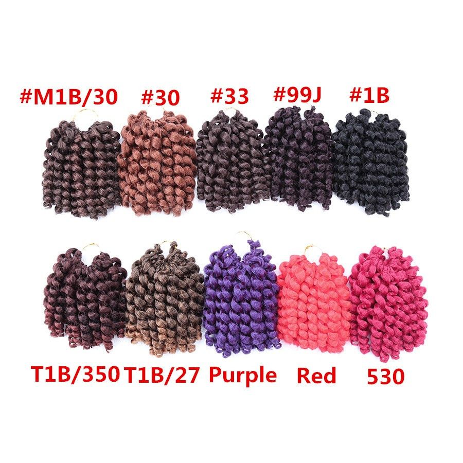 8inch Jamaican Bounce Twist Hair Tresse Crochet Hair Extensions High