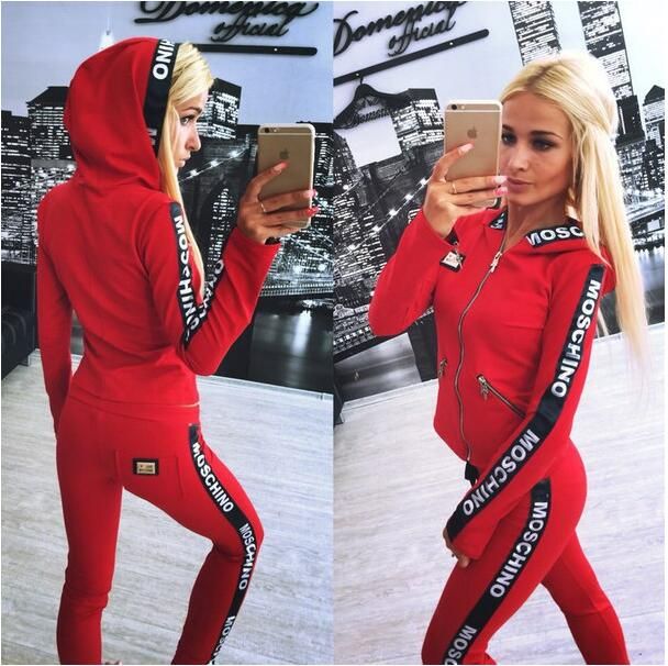 women's moschino tracksuit