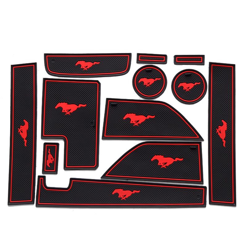 2019 Anti Slip Door Groove Mat For 2015 2016 2017 Ford Mustang Interior Gate Slot Pad Non Slip Cup Mats Car Accessories From Chuanglingli 31 04