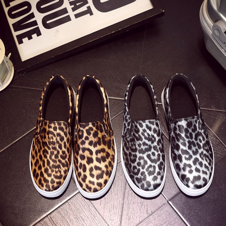 leopard slip on shoes ladies