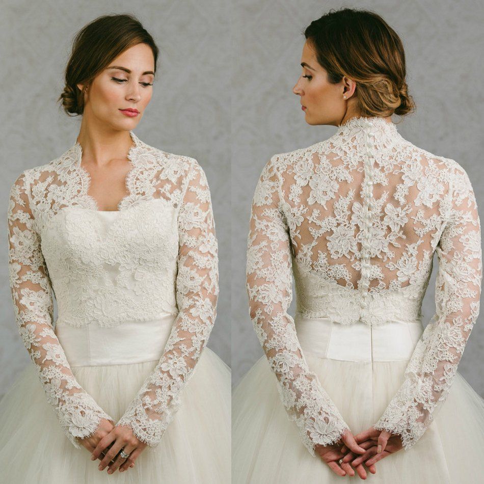 Discount 2018 Bolero Bridal Lace Cape Long Sleeves Bridal Wrap Appliqued  Jackets Wedding Capes Wraps Bolero Jacket Wedding Dress Wraps Plus Size Top  Wraps \u0026 Jackets Online Shop | DHgate.Com