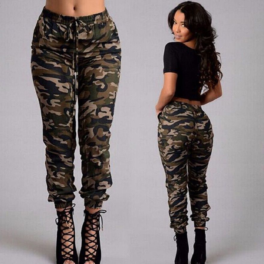 green camo pants women