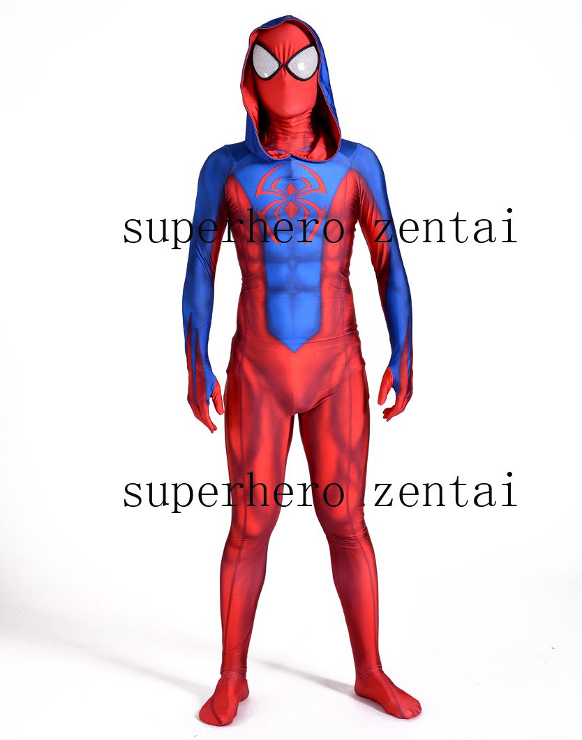 Compre Novo Ben Reilly Moletom Com Capuz Homem Aranha Traje Cosplay Personalizado 3D Impresso Aranha Escarlate Lycra Zentai Spiderman Bodysuit Completo Frete Grátis De Yaojingwan, $343,62 | Pt.Dhgate.Com