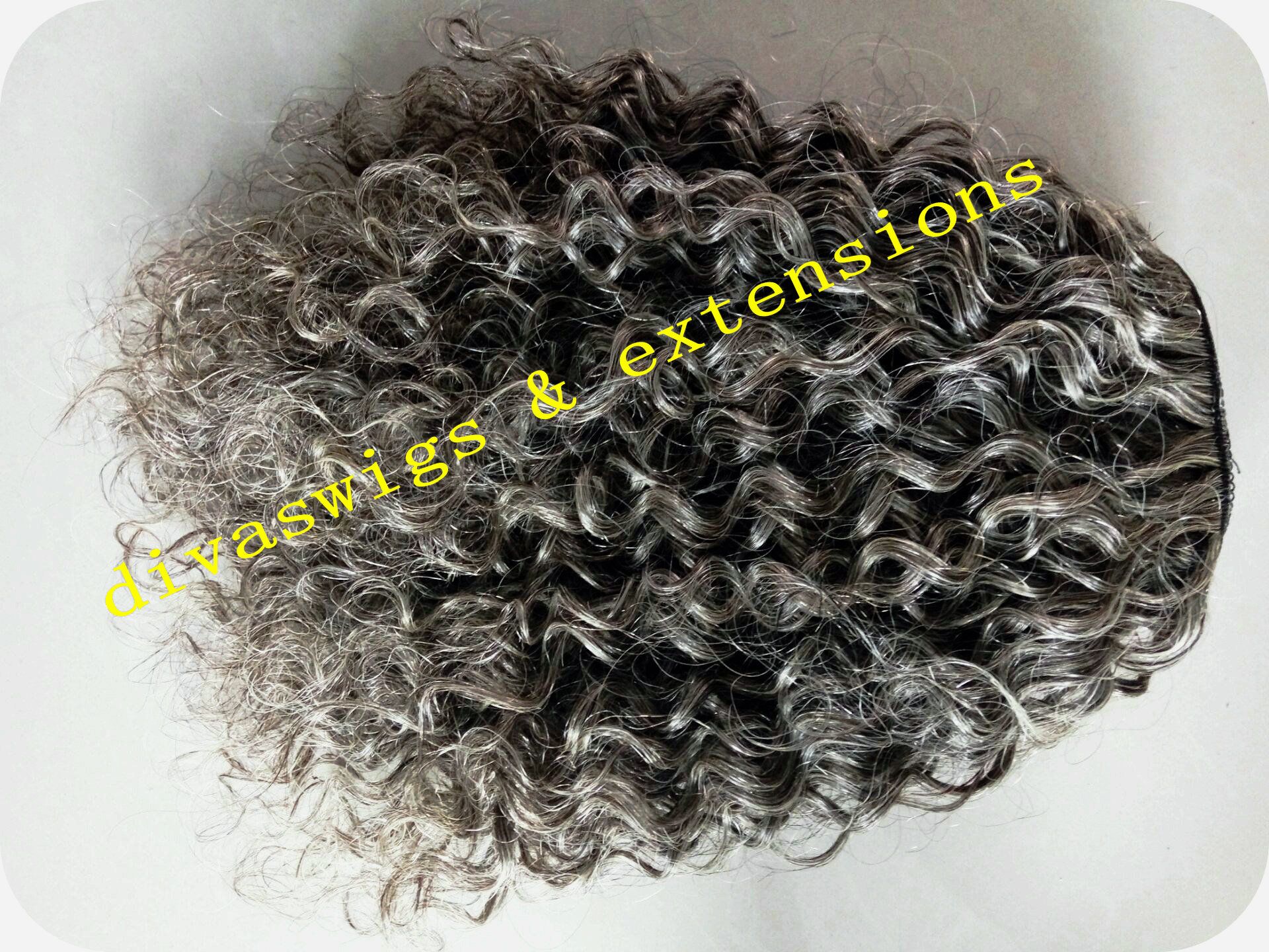 100g-140g grey kinky afro puff human hair weave ponytail hair extension black drawstring two combs virgin gray pony tail hair piece for sale 100g-140g grey kinky afro puff human hair weave ponytail hair extension black drawstring two combs virgin gray pony tail hair piece for sale