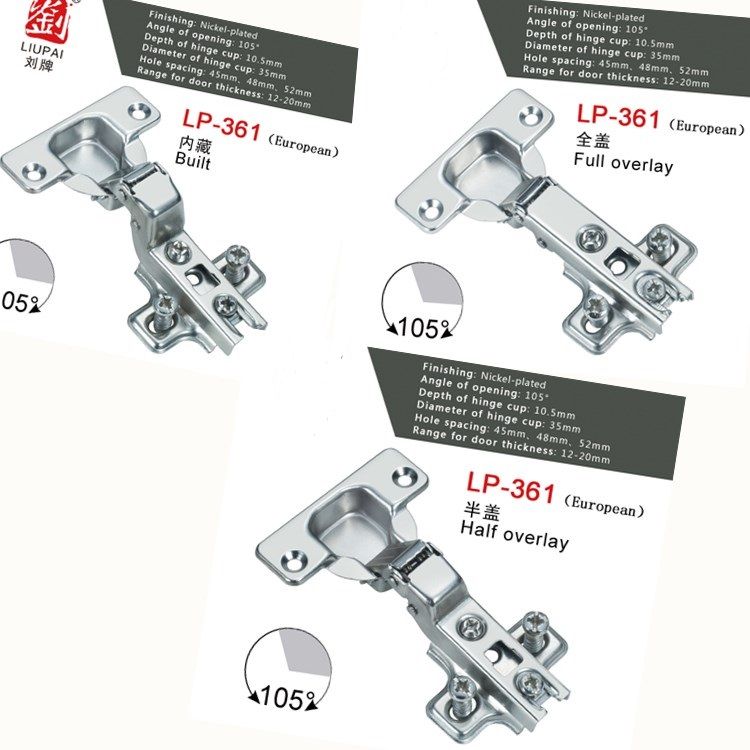 2019 Euro Style Slide On Cabinet Hinge Furniture Hinge Soft Close