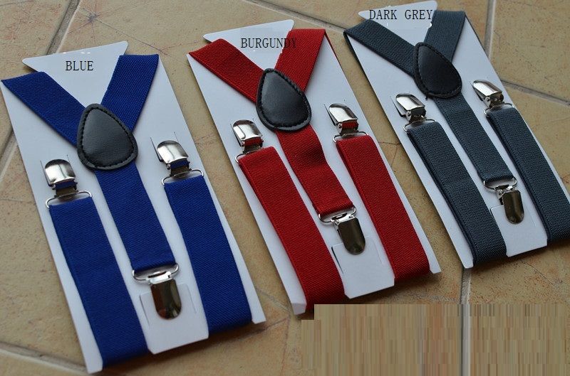 Boys Girls Kids Elastic Suspender Y-shaped Adjustable Strap Braces 8 Colors