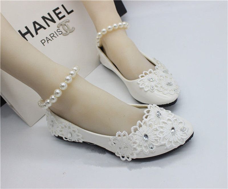 white flat shoes