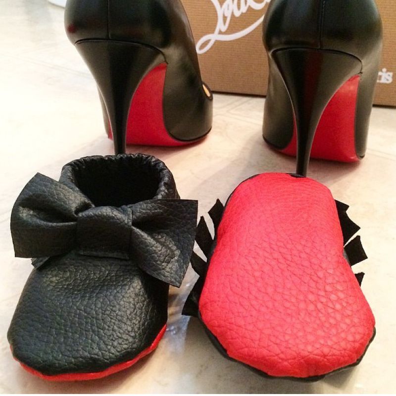 Louboutin Red Sole Shoes Baby Moccasins Genuine Leather Fringe ... Louboutin Red Sole Shoes Baby Moccasins Genuine Leather Fringe ...