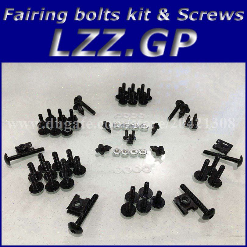 1998 1999 2000 2001 TL1000R Complete Fairings Bolts Screws Fasteners Kit Set Made in USA Silver