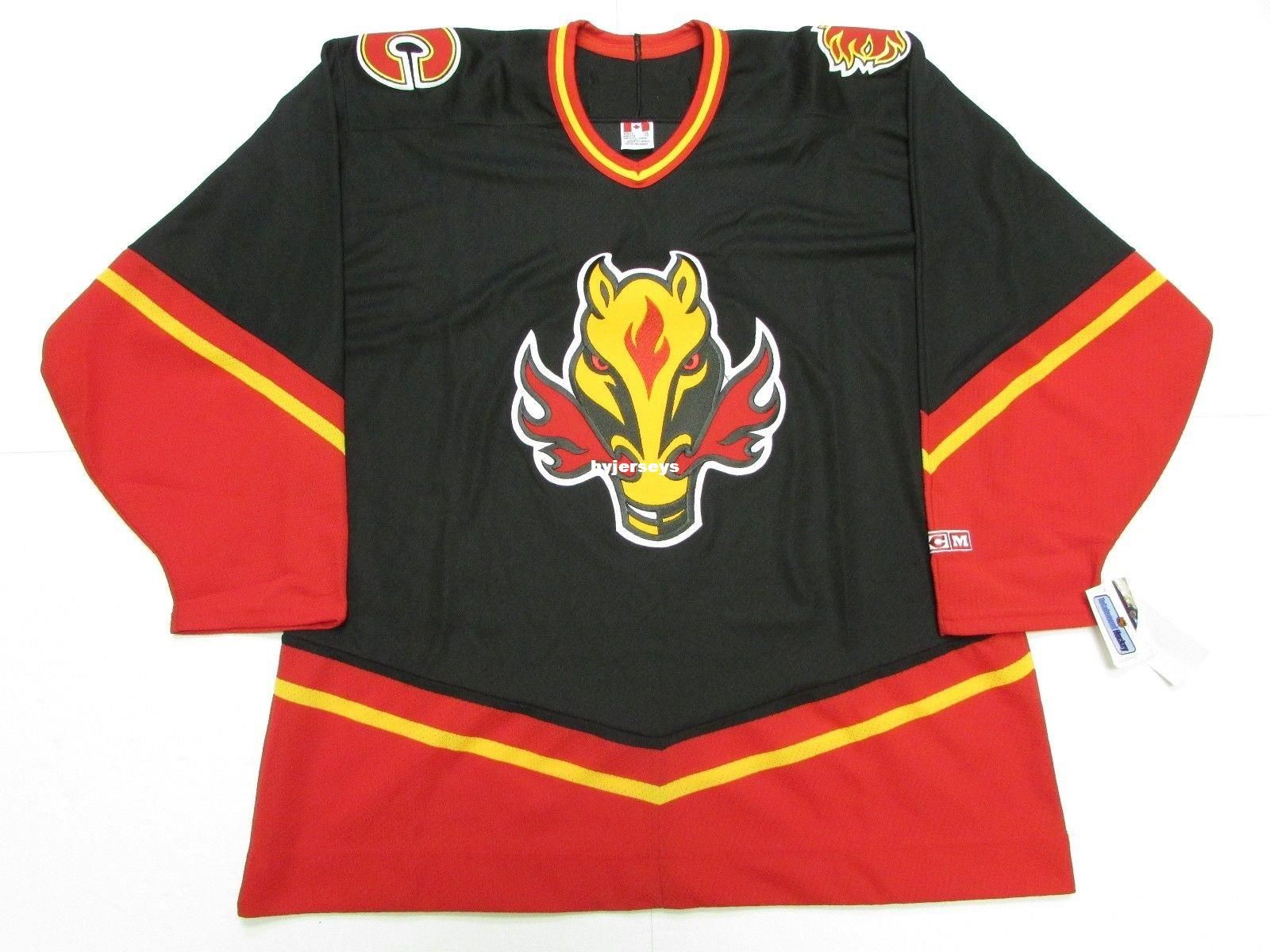 Calgary Flames Custom Home Jersey – Discount Hockey