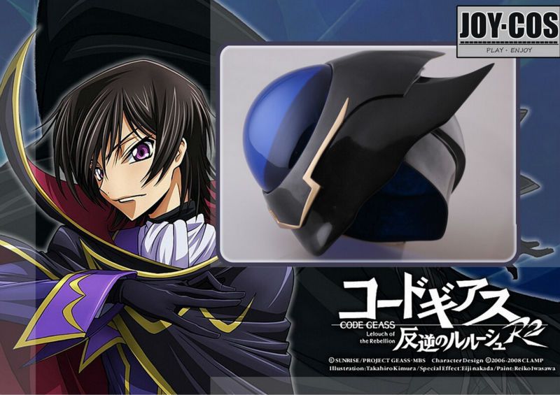 Anime Code Geass Lelouch Zero Helmet Unisex Mask Cosplay Props Halloween Party Colorcard De Anime Code Geass Lelouch Zero Helmet Unisex Mask Cosplay Props Halloween Party Colorcard De