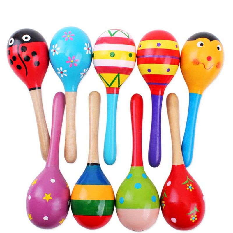 Compre 10 Unids / Lote Bebé Juguetes Muñecas Instrumentos Musicales De Madera Sonajeros Juguetes Para Bebés Niño Bebé Shaker Juguete Para Niños Regalo Juguetes Shaker A 13,18 € Del Stl123 | DHgate.Com